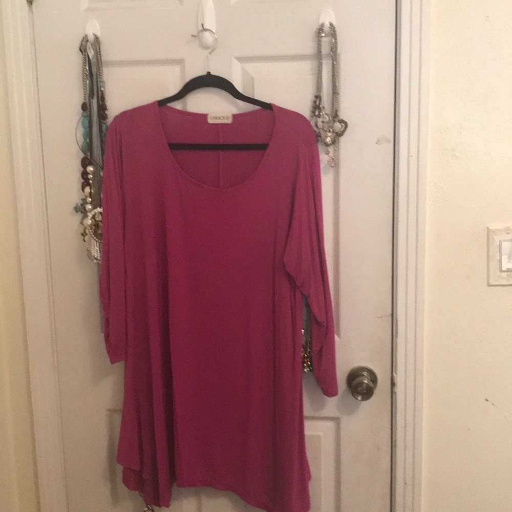 Plus size long length tunic